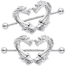 14G 13/16 Dragons Heart Nipple Shield Set