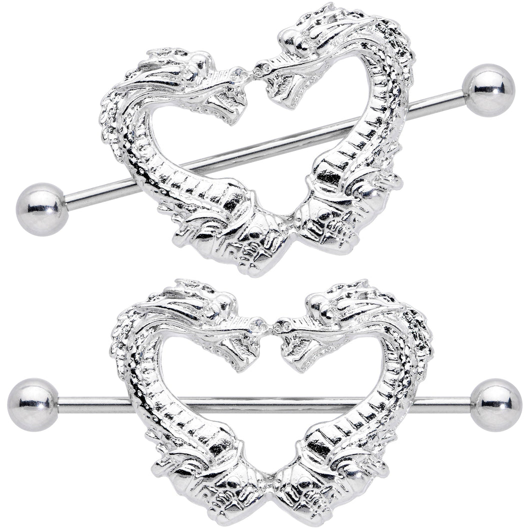 14G 13/16 Dragons Heart Nipple Shield Set