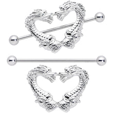 14G 13/16 Dragons Heart Nipple Shield Set