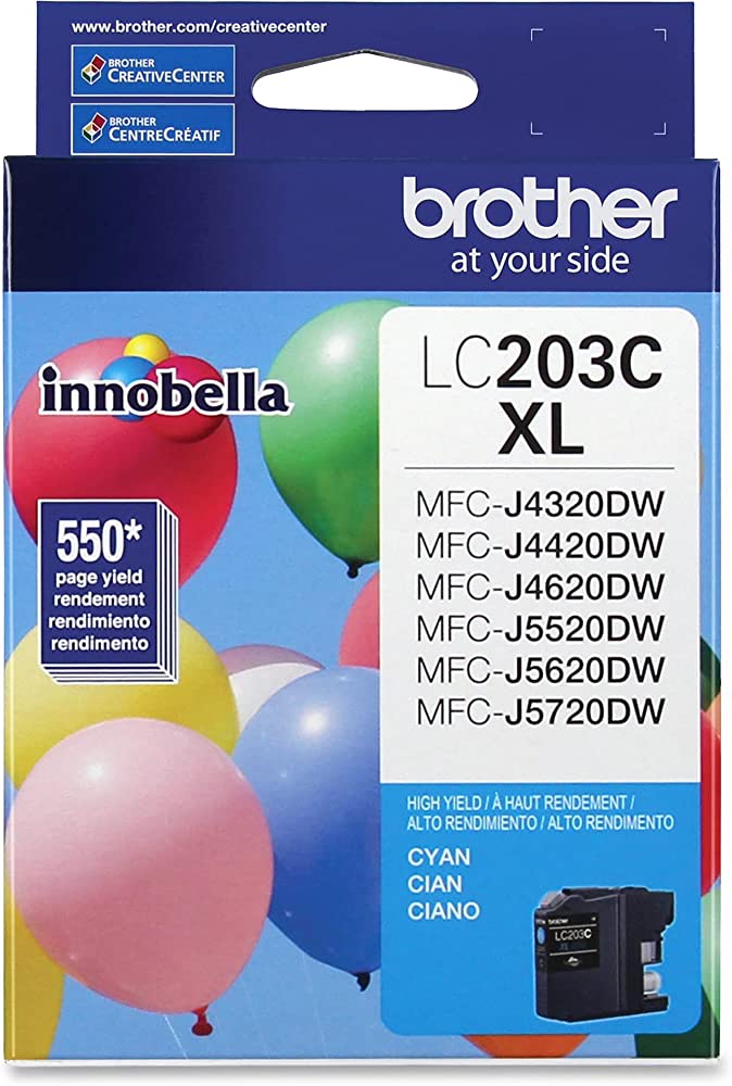 New, Pre-Owned - Brother LC203CXL High Yield Cyan Ink Cartridge