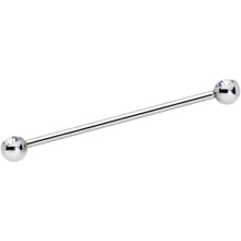 14G Clear Gem Ball Ends Industrial Barbell 35mm