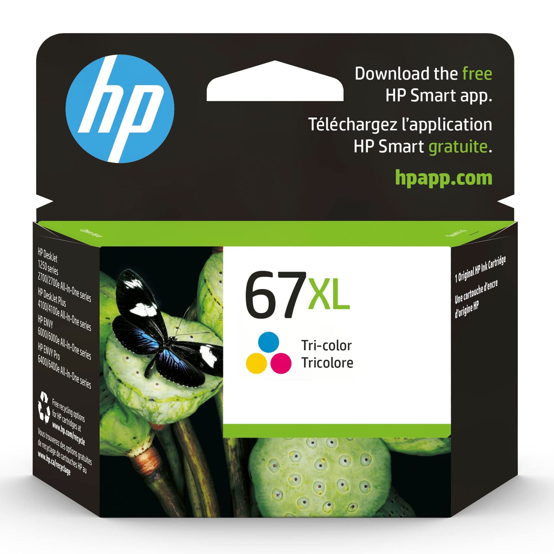 New, Pre-Owned - HP 67XL (3YM58AN) Color Ink Cartridge