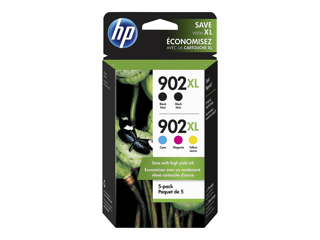 New, Pre-Owned - HP 902XL 2 Black and Color Ink Cartridge