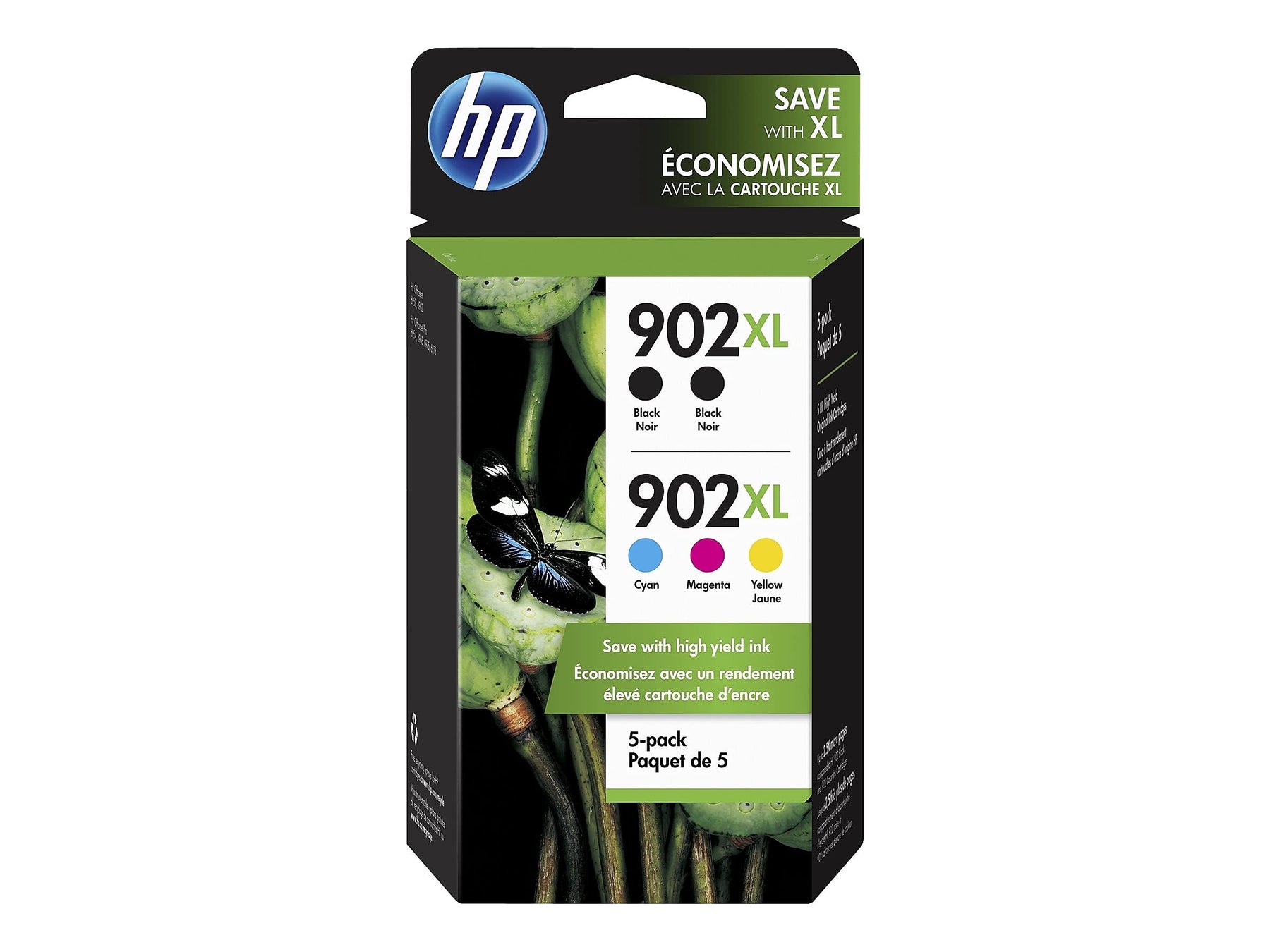 New, Pre-Owned - HP 902XL 2 Black and Color Ink Cartridge