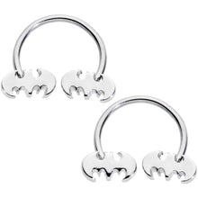 18G 3/8 Licensed DC Comics Batman Horseshoe Circular Barbell Set