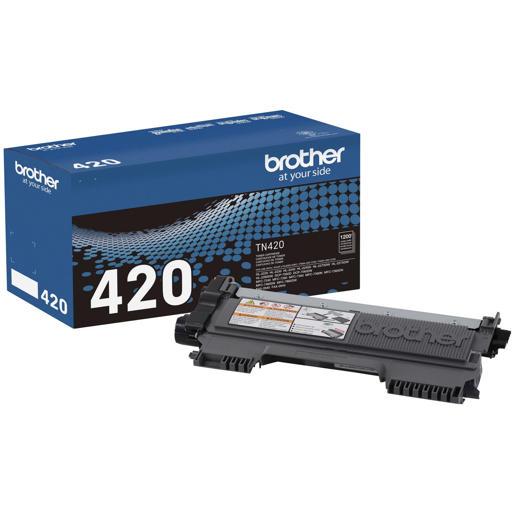 New, Pre-Owned - Brother TN420 Standard Yield Black Toner Cartridge