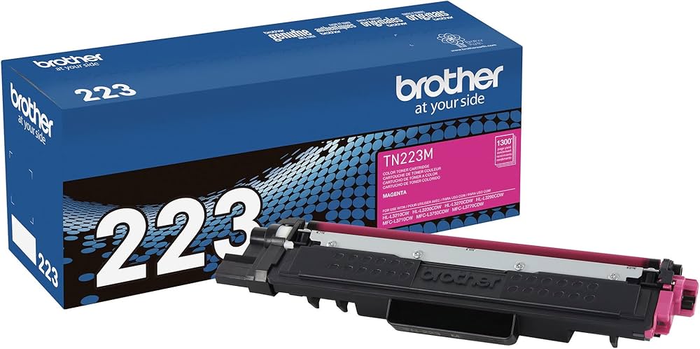 New, Pre-Owned - Brother TN-223M Standard-Yield Magenta Laser Toner Cartridge