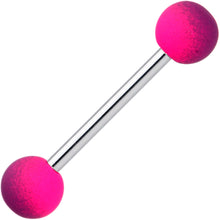 Pink Purple Ombre Soft Finish Barbell Tongue Ring