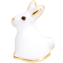 16G 5/16 White Easter Bunny Rabbit Labret Monroe Tragus