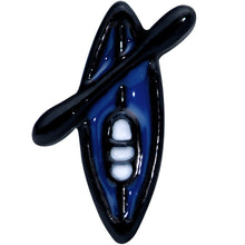 18G 3/8 Black Blue Summer Kayak Boat Nose Hoop