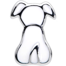 20G 1/4 White Sitting Dog Nose Bone