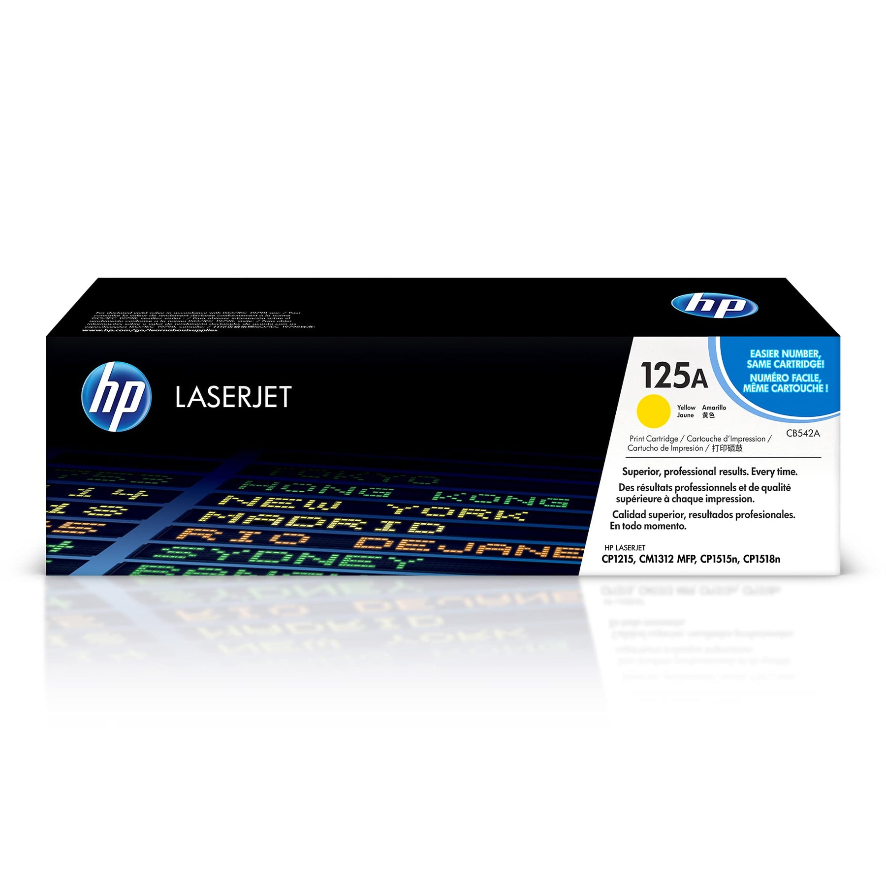 New, Pre-Owned - HP 125A High Yield Yellow LaserJet Toner Cartridge, CB542A