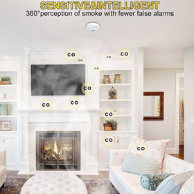 Portable Carbon Monoxide Detector – Battery-Operated CO Alarm