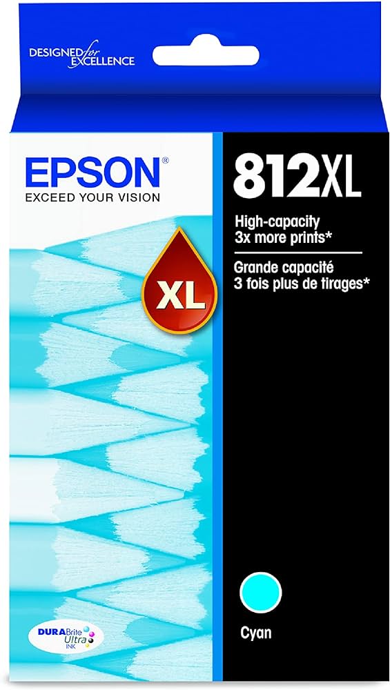 New, Pre-Owned - Epson T812XL Cyan High Yield Ink Cartridge (T812XL220-S)