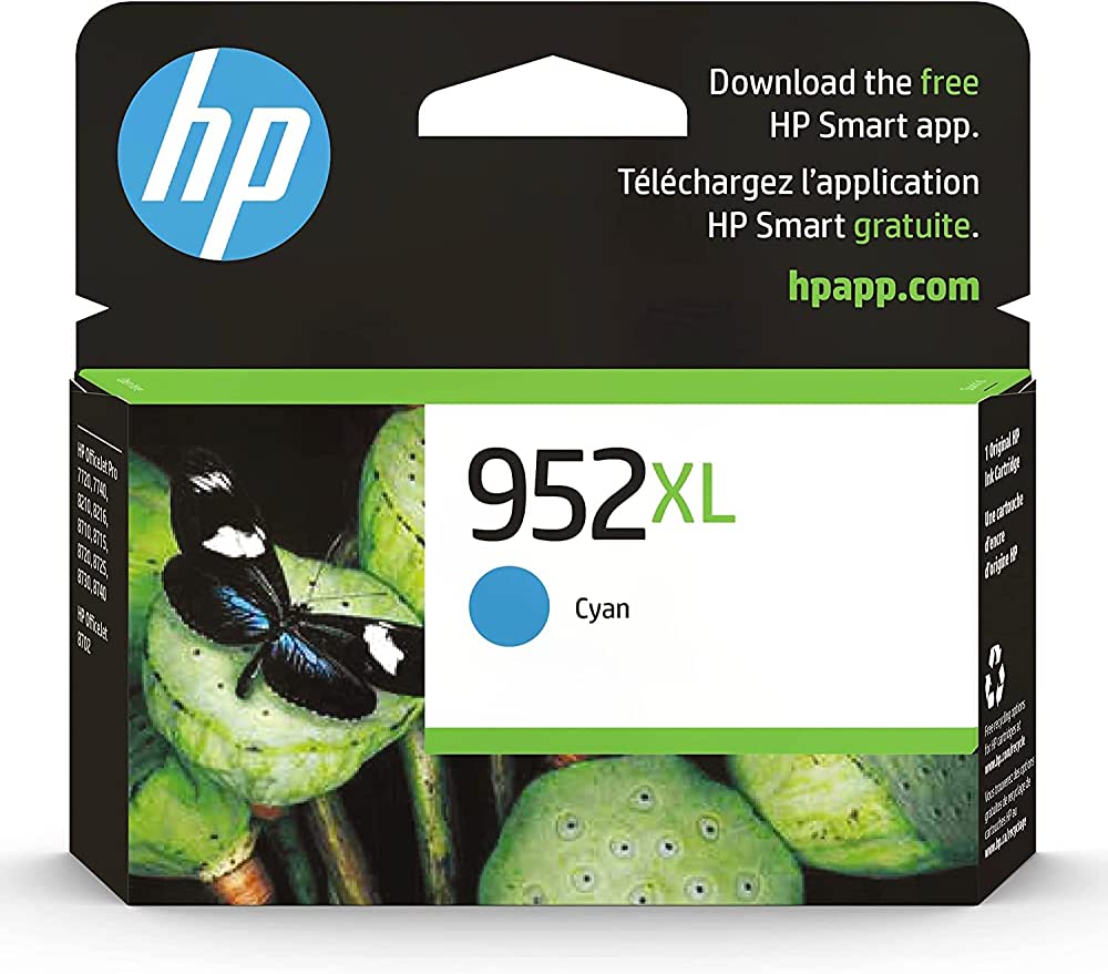 New, Pre-Owned - HP 952XL (L0S61AN) Cyan Ink Cartridge