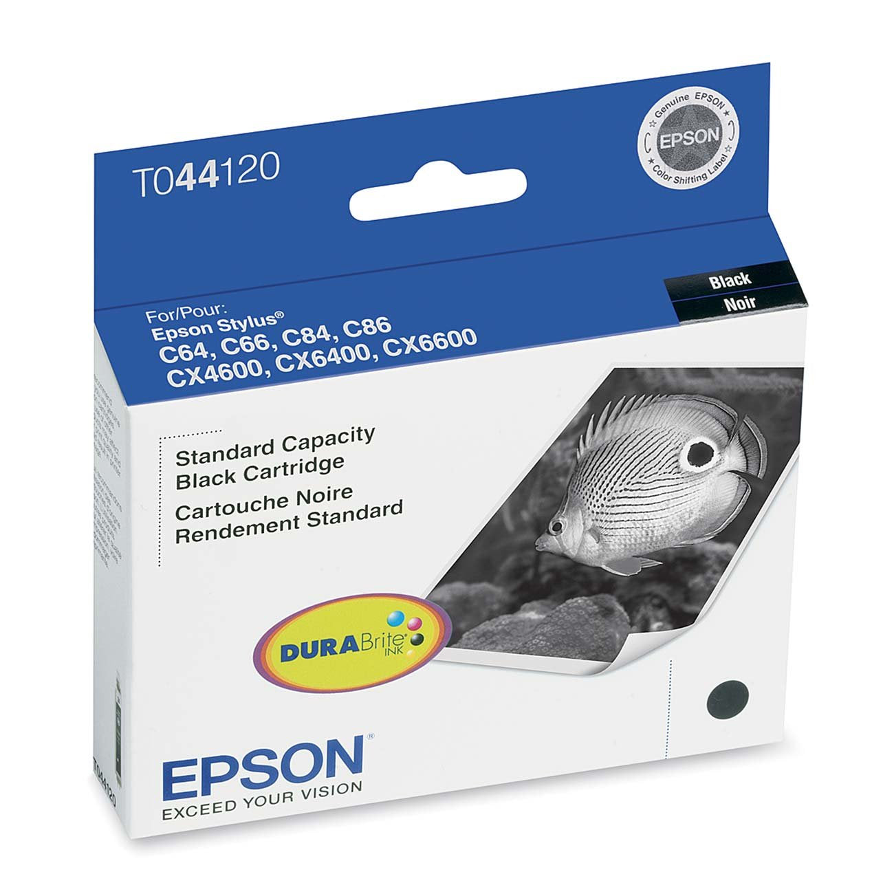 New, Pre-Owned - Epson (T044) Black Ink Cartridge, T044120