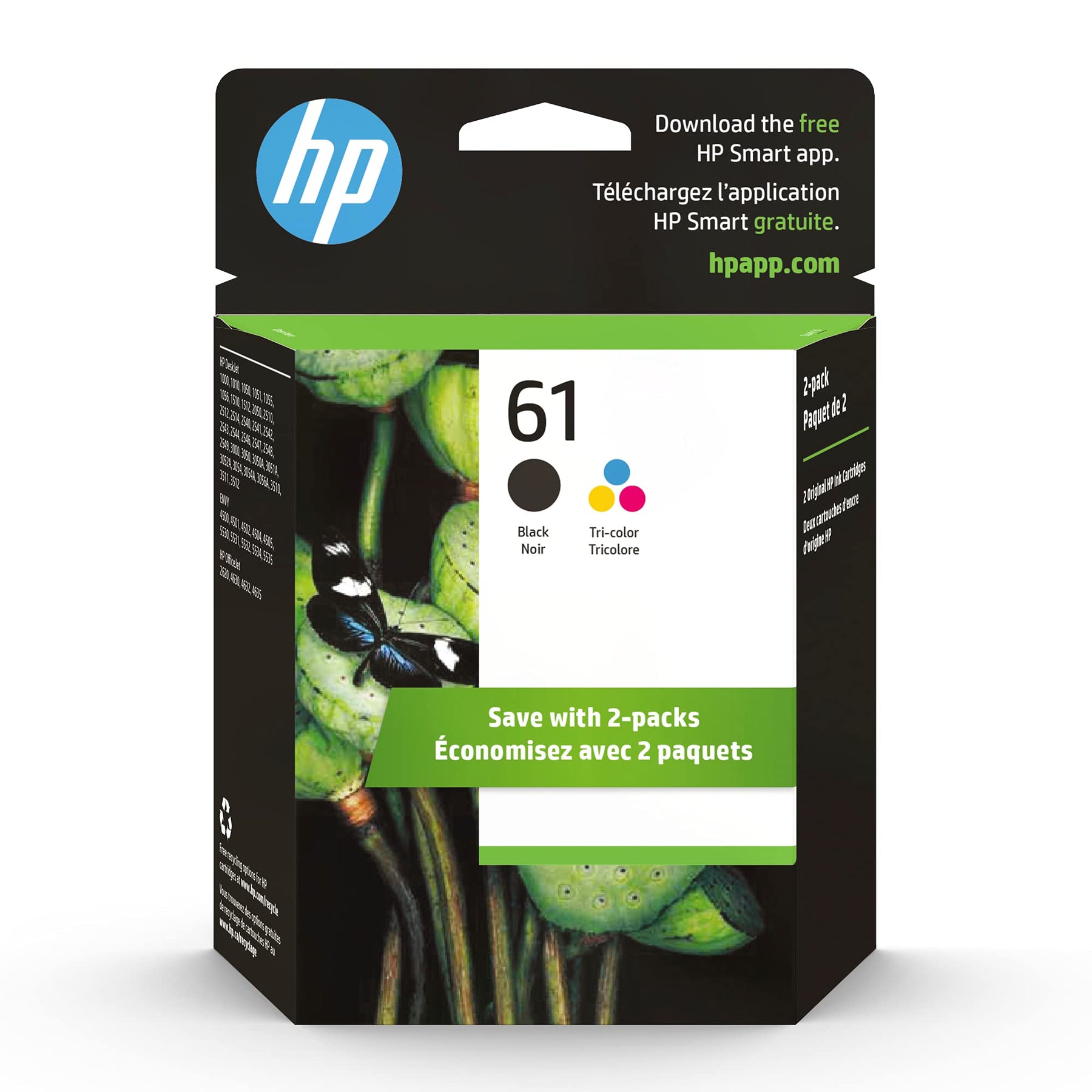 New, Pre-Owned - HP 61 Black and 61 Color Ink Cartridge