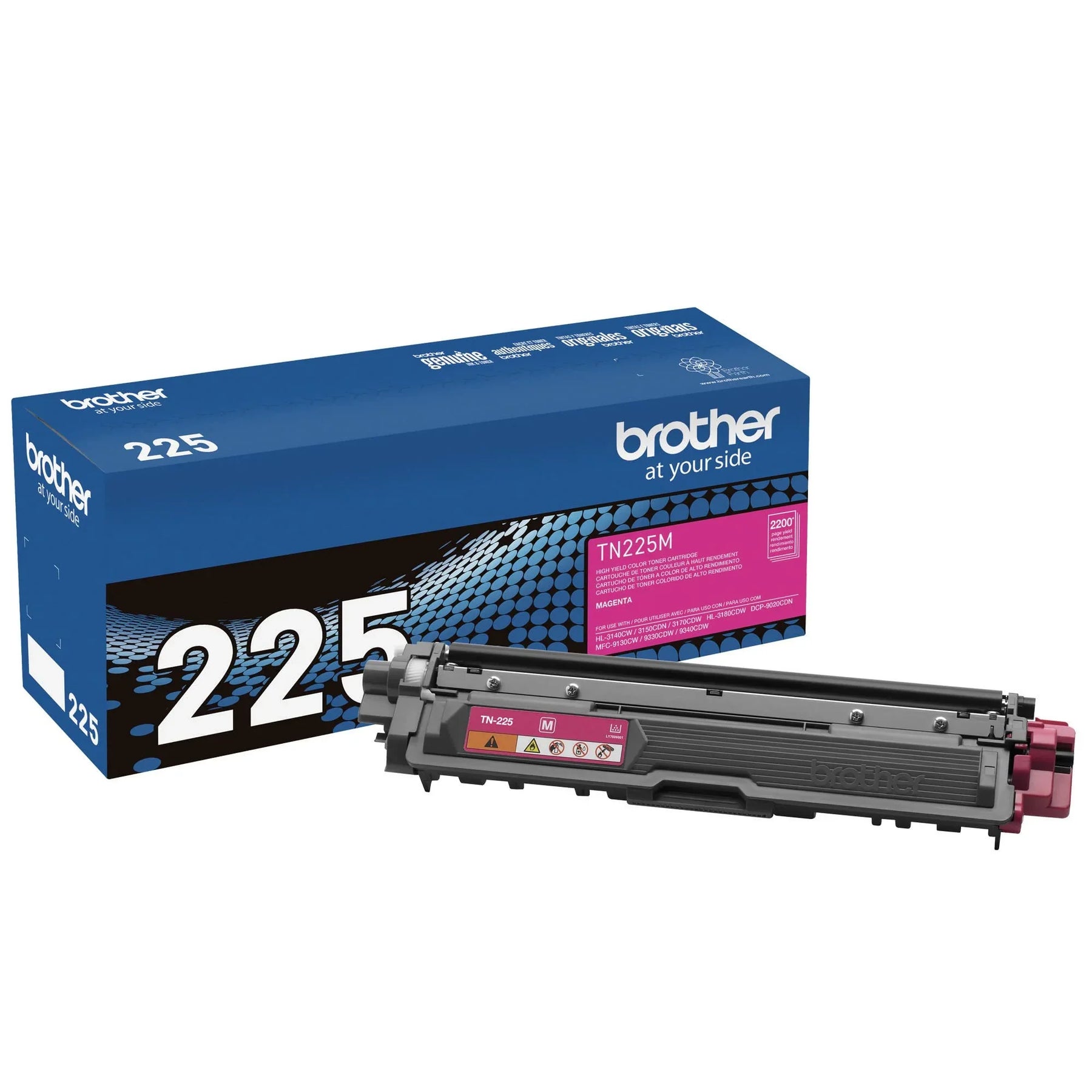 New, Pre-Owned - Brother TN-225M High-Yield Magenta Toner Cartridge