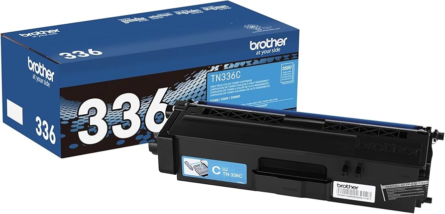 New, Pre-Owned - Brother TN-336C Cyan High Yield Toner Cartridge