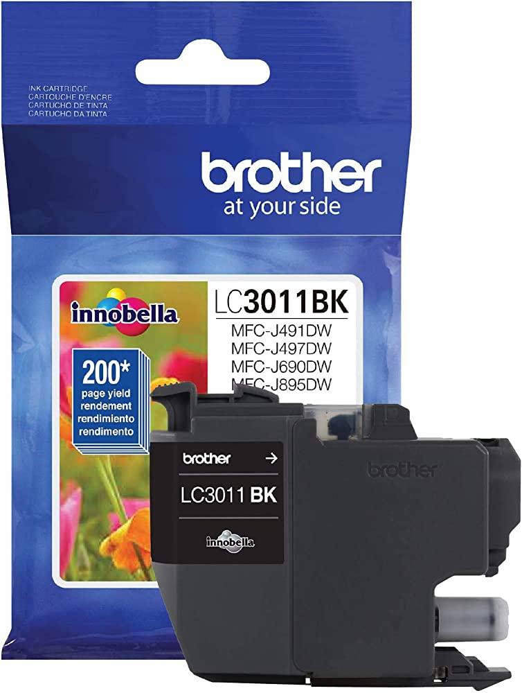 New, Pre-Owned - Brother LC3011 Black Ink Cartridge