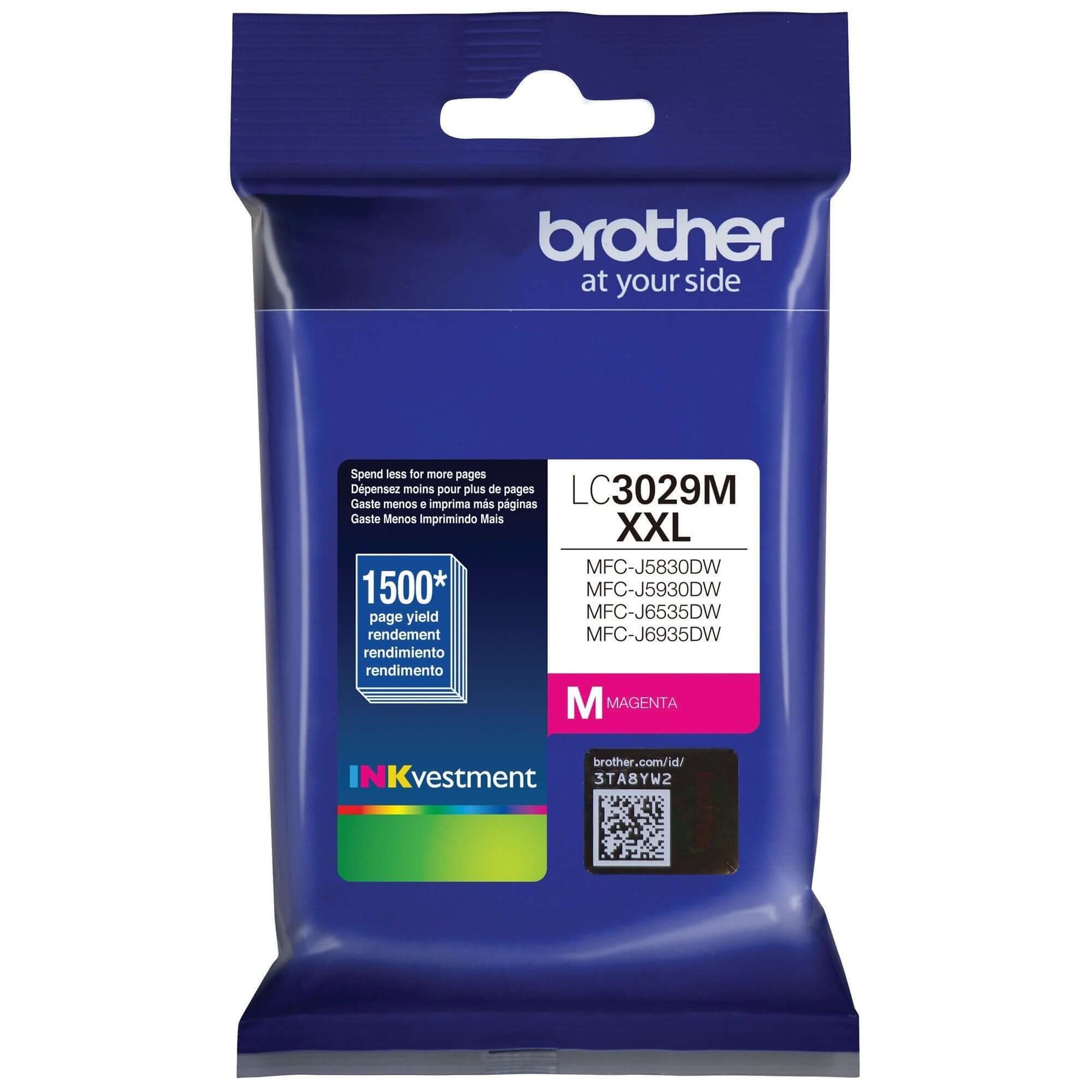 New, Pre-Owned - Brother LC3029XXL Extra High Yield  Magenta Ink Cartridge