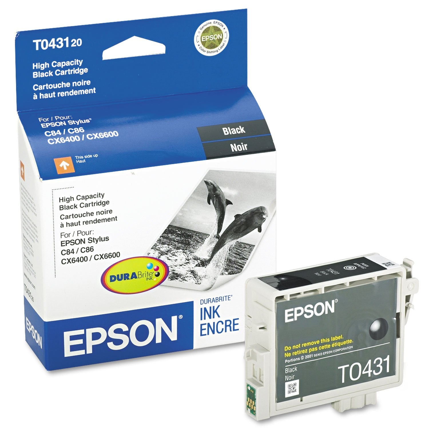New, Pre-Owned - Epson T043120 Black High Yield OEM New, Pre-Owned - Ink Cartridge