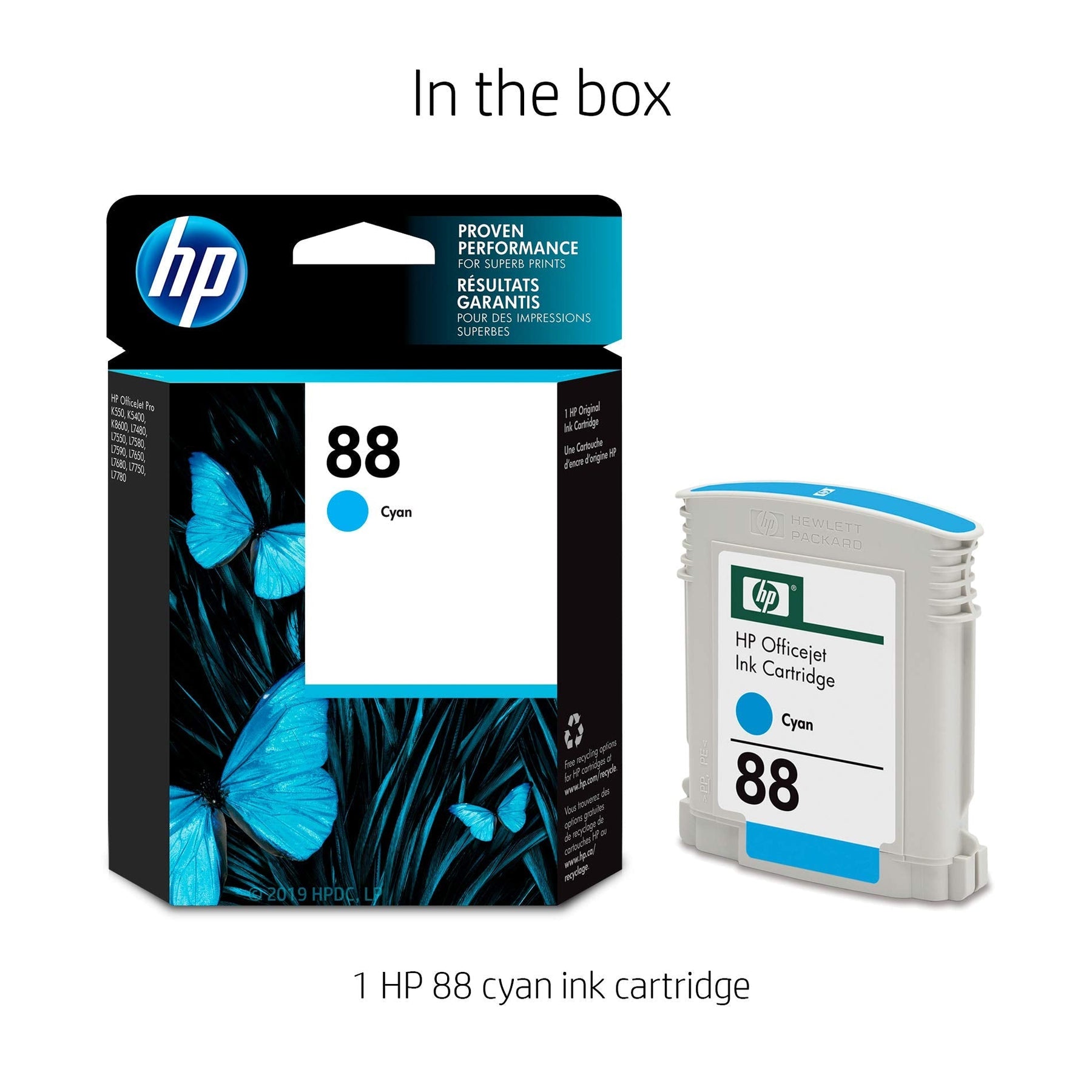New, Pre-Owned - HP 88 (C9386AN) Cyan Ink Cartridge