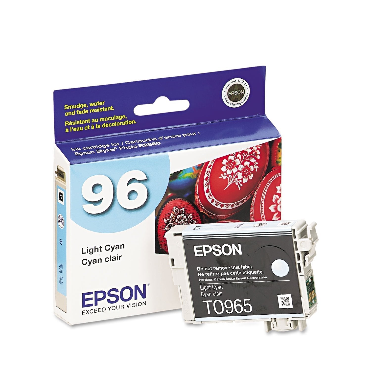New, Pre-Owned - Epson 96 (T0965) Light Cyan Ink Cartridge