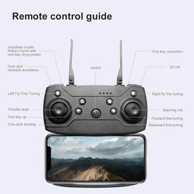 Drone HD Dual Camera, WiFi FPV Foldable RC Quadcopter