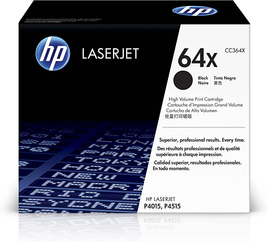 New, Pre-Owned - HP 64X High Yield Black LaserJet Toner Cartridge, CC364X