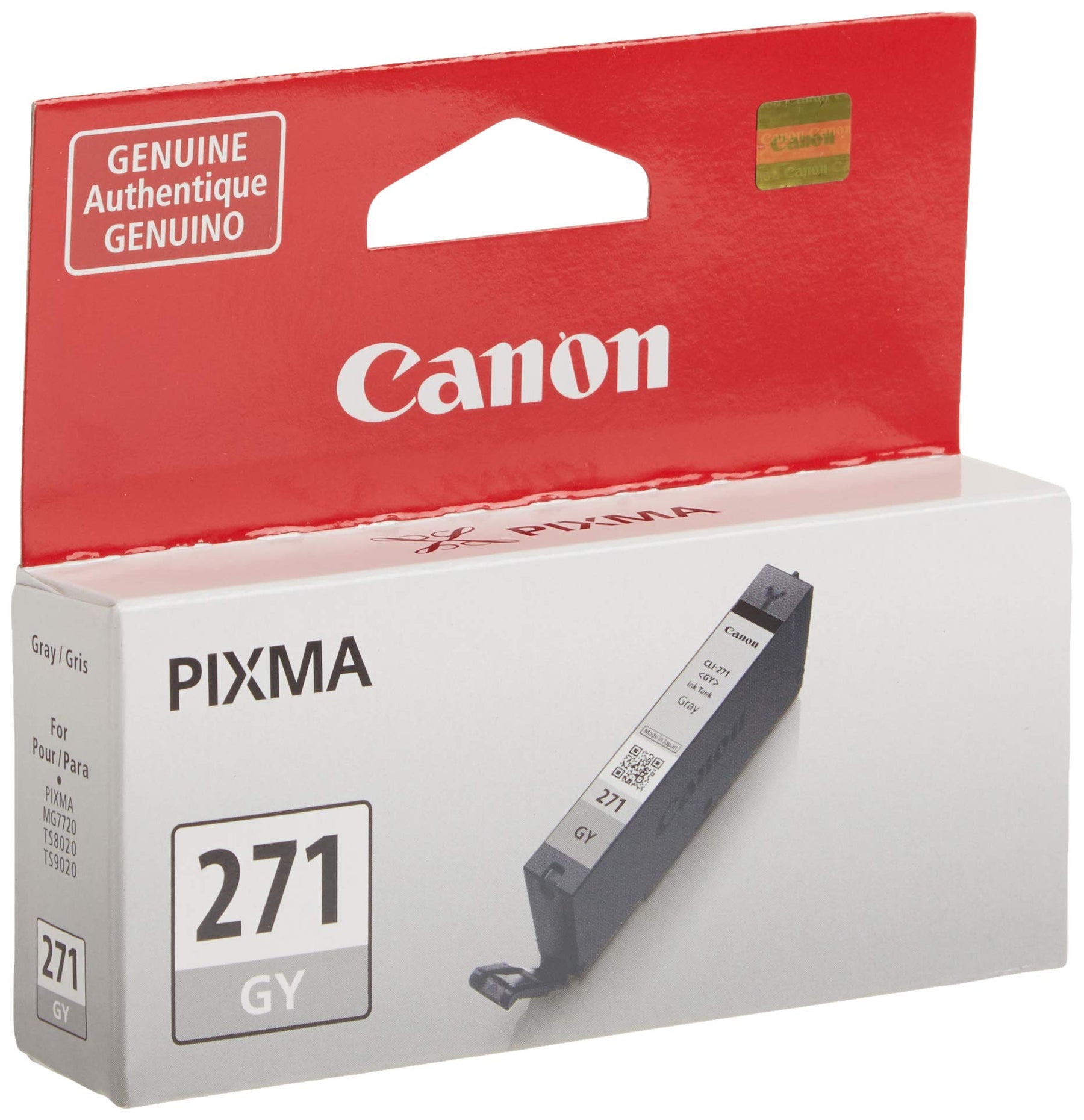 New, Pre-Owned - Canon CLI-271 Standard Yield Gray Ink Cartridge