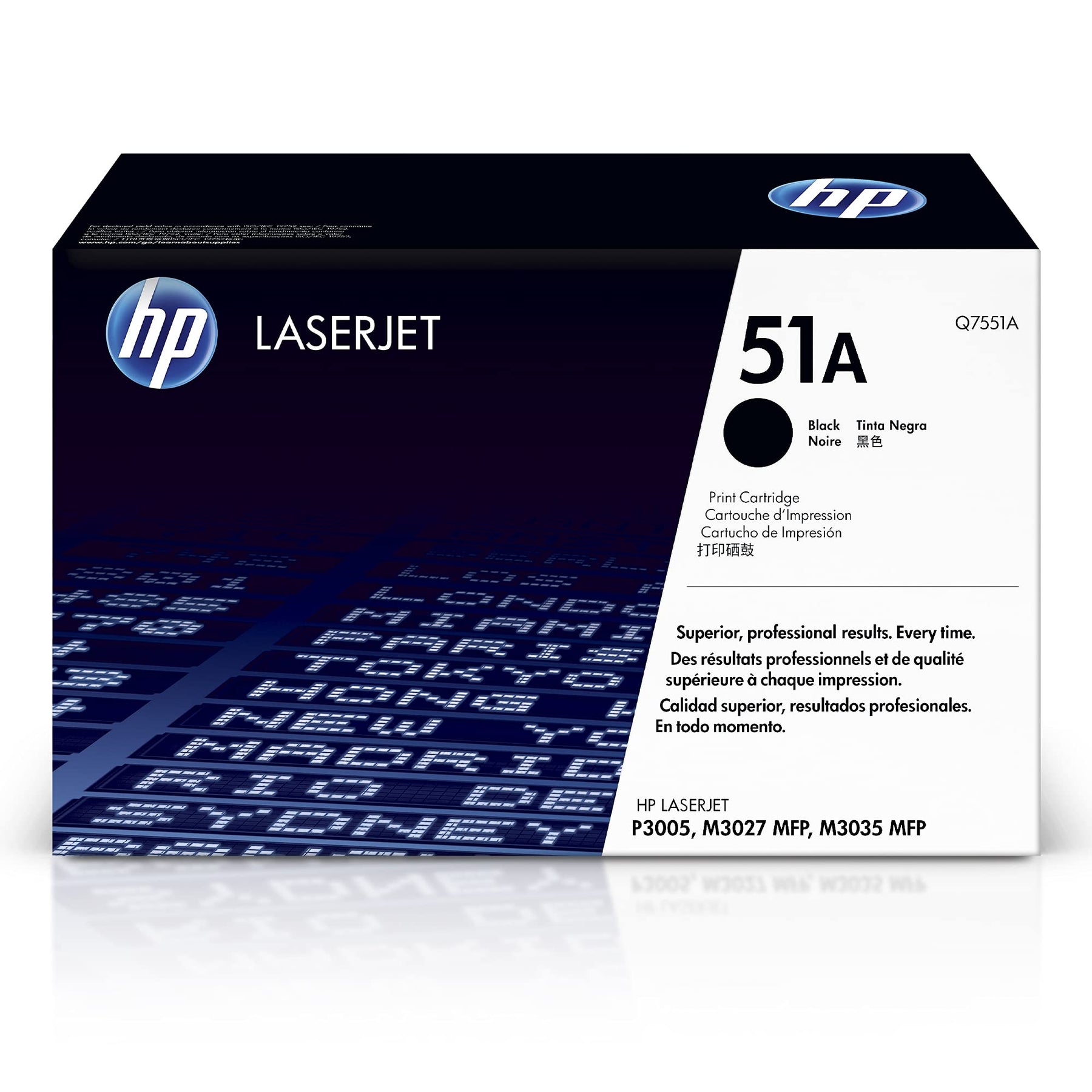 New, Pre-Owned - HP 51A High Yield Black LaserJet Toner Cartridge, Q7551A