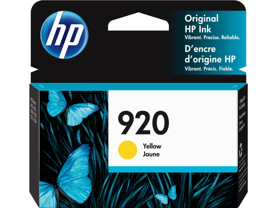 New, Pre-Owned - HP 920 (CH636AN) Yellow Ink Cartridge