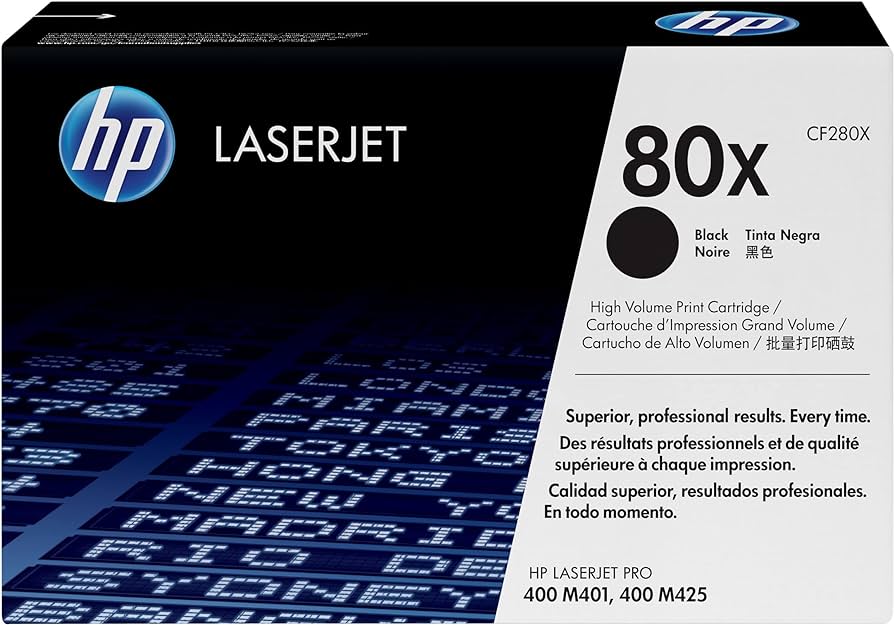 New, Pre-Owned - HP 80X High Yield Black LaserJet Toner Cartridge, CF280X