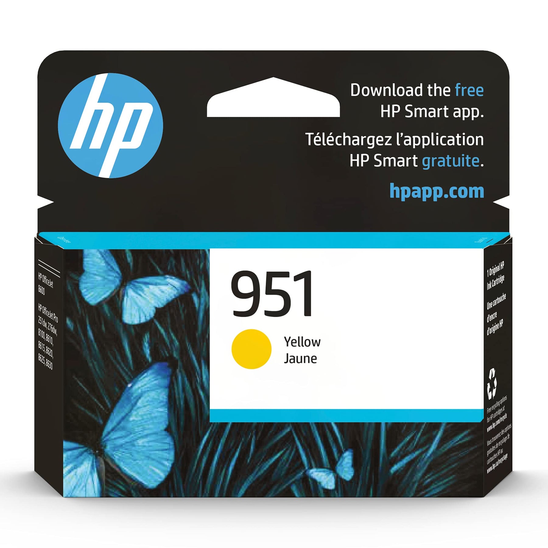New, Pre-Owned - HP 951 Yellow (CN052AN) Ink Cartridge
