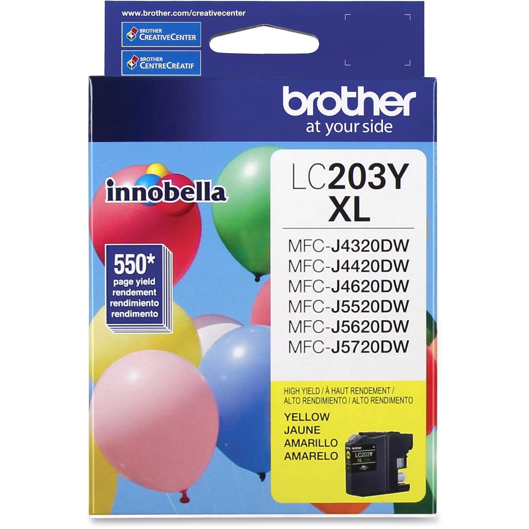 New, Pre-Owned - Brother LC203YXL High Yield Yellow Ink Cartridge