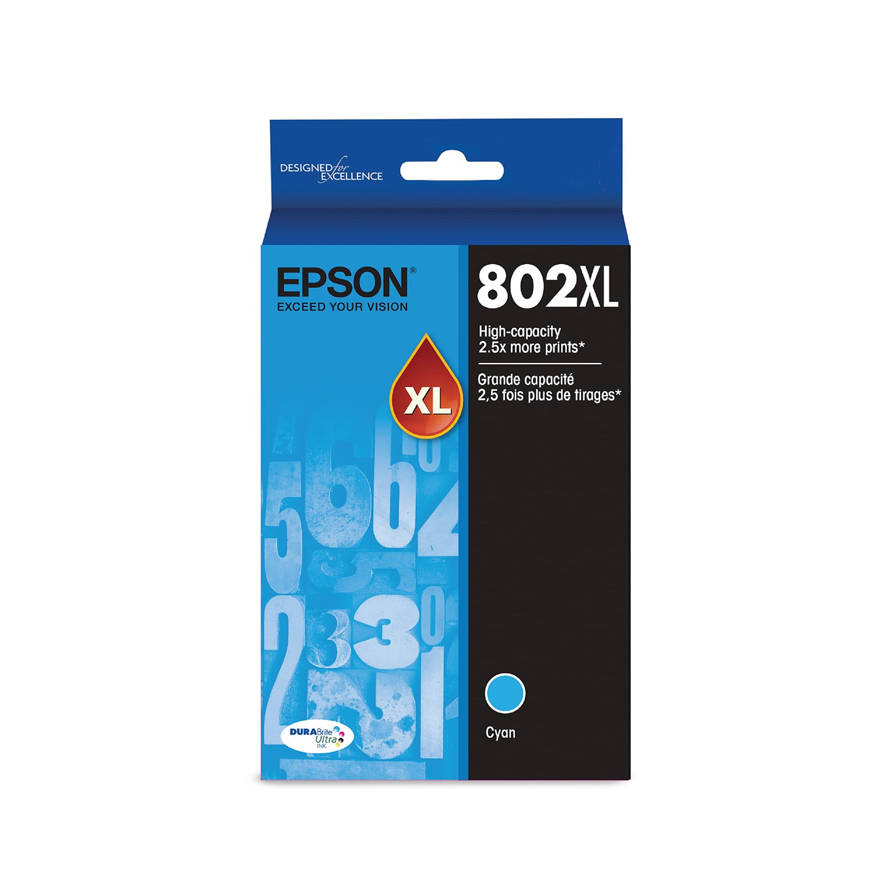 New, Pre-Owned - Epson 802XL Cyan High Yield Ink Cartridge