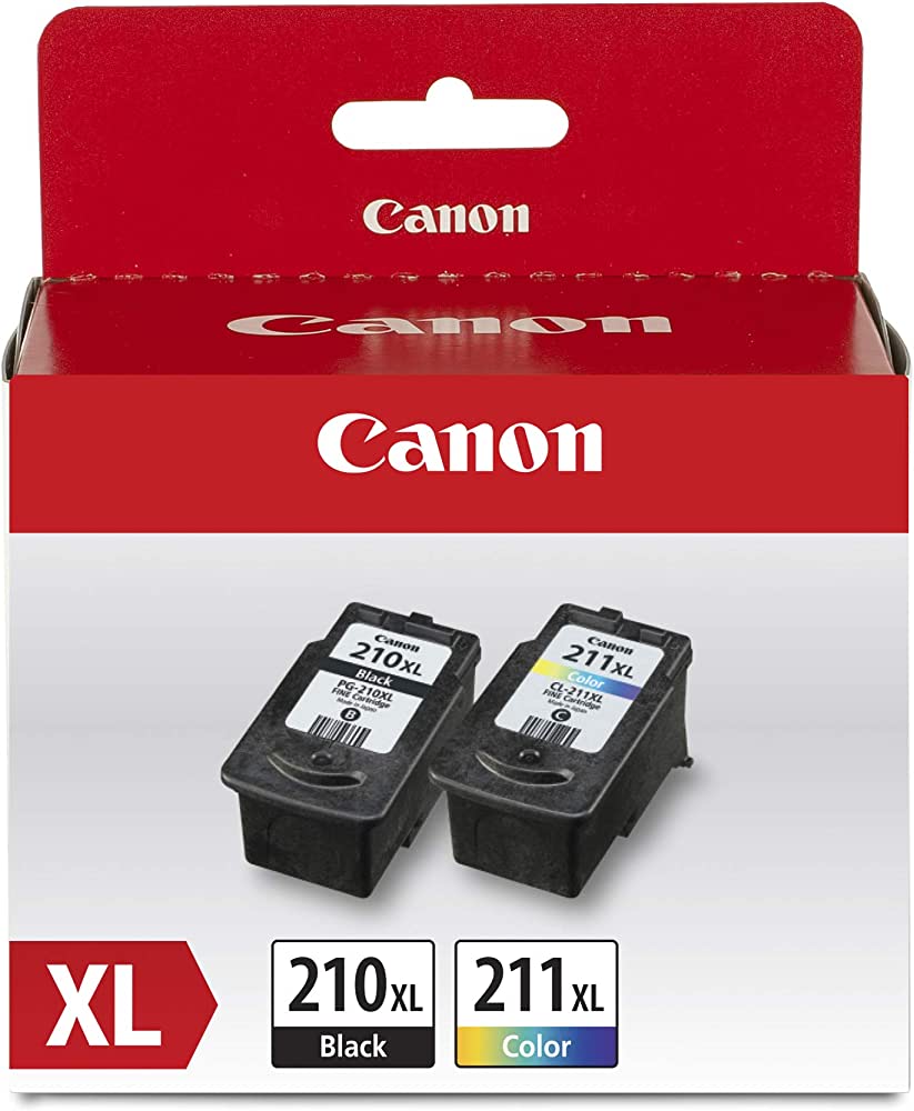 New, Pre-Owned - Canon PG-210 XL / CL-211 XL black and Color Ink Cartridges