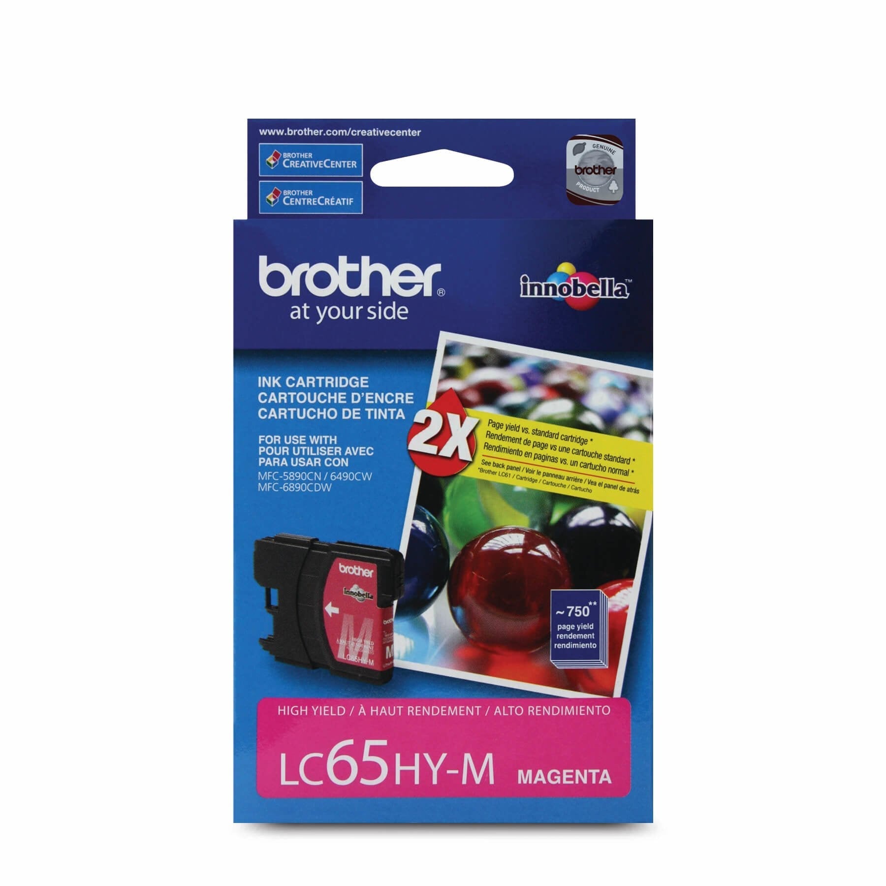 New, Pre-Owned - Brother LC65 Magenta Ink Cartridge