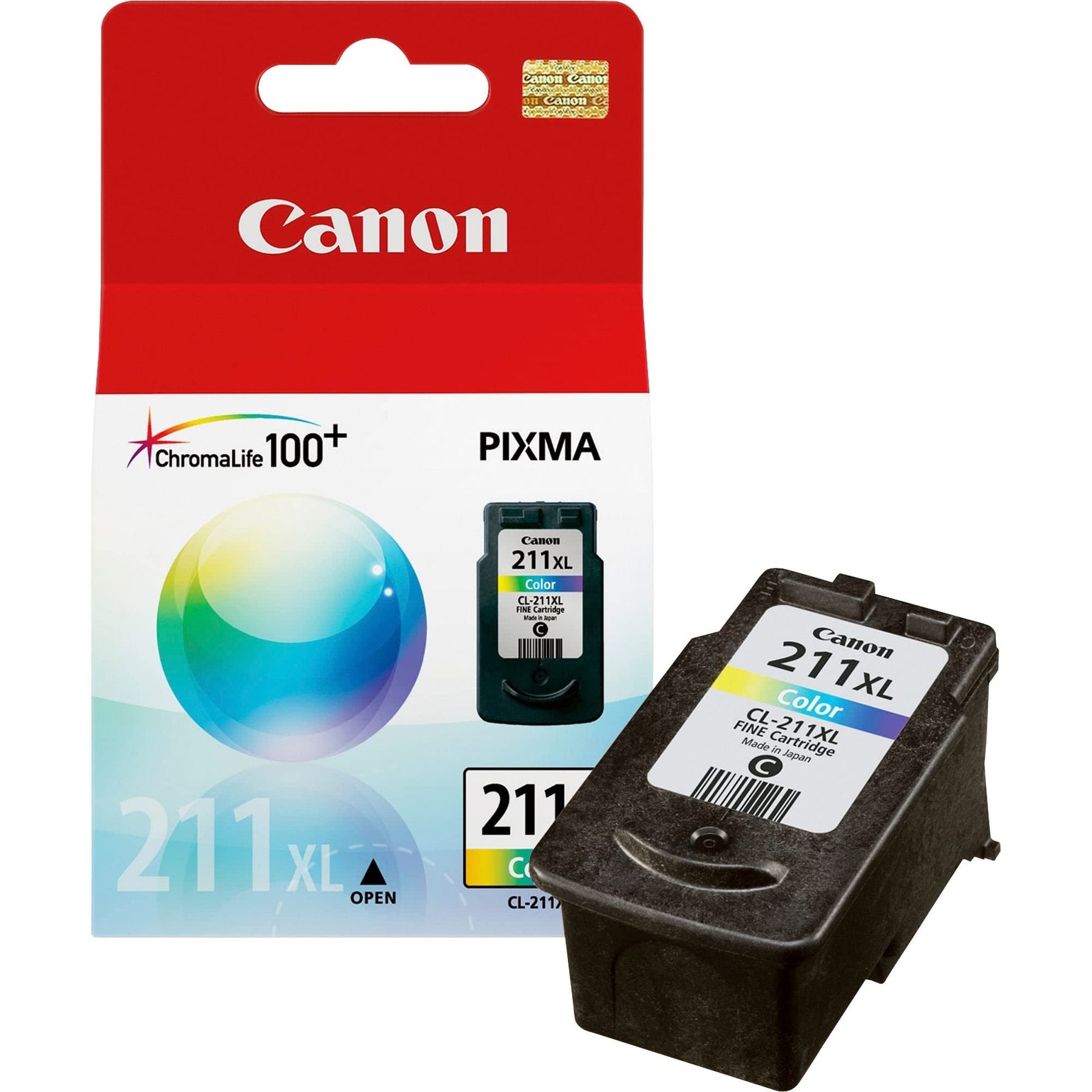 New, Pre-Owned - Canon CL-211 XL Color Ink Cartridges
