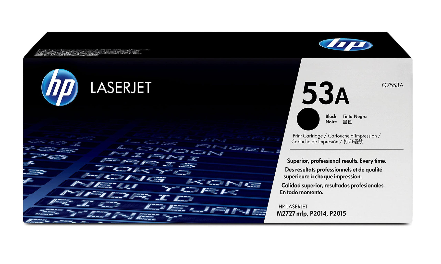 New, Pre-Owned - HP 53A Standard Yield Black LaserJet Toner Cartridge, Q7553A