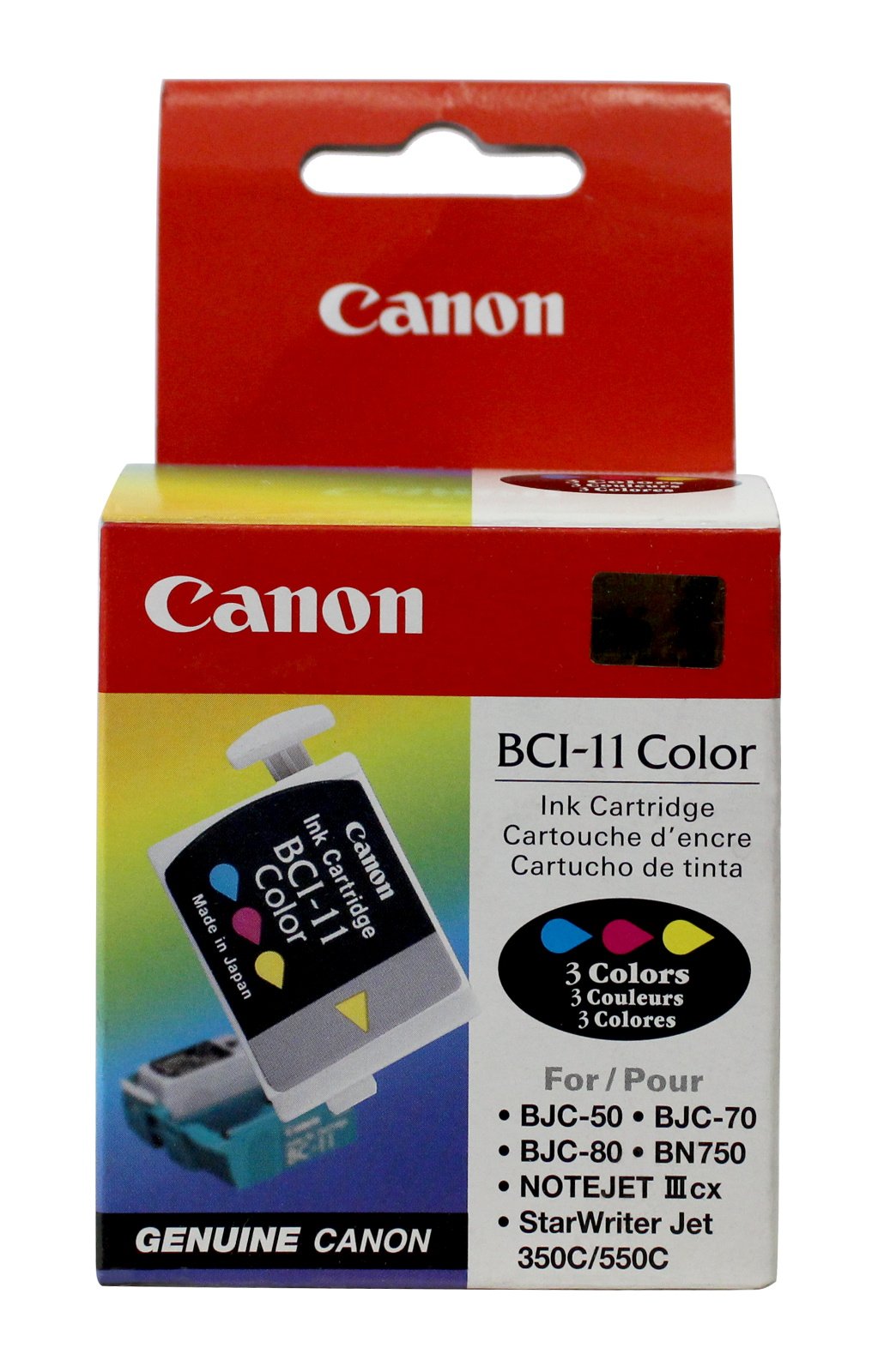 New, Pre-Owned - Canon BCI-11 Color Ink Cartridge-3 Pack