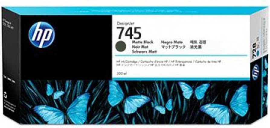 New, Pre-Owned - HP 745 300-ml DesignJet (F9K05A) Matte Black Ink Cartridge