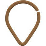 16G 3/8 Light Brown Matte Teardrop Cartilage Closure Ring