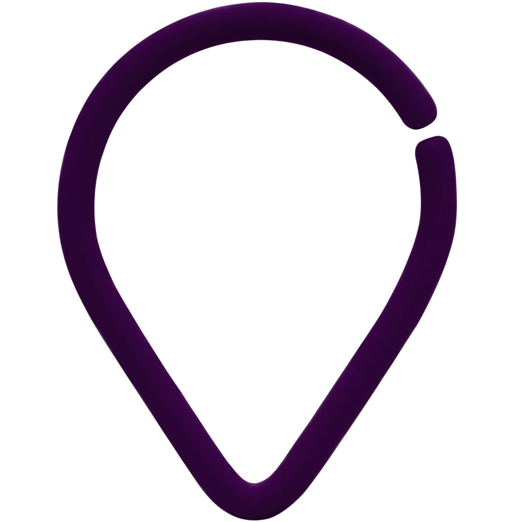 18G 3/8 Dark Purple Matte Teardrop Cartilage Closure Ring