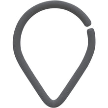 18G 3/8 Grey Matte Teardrop Cartilage Closure Ring