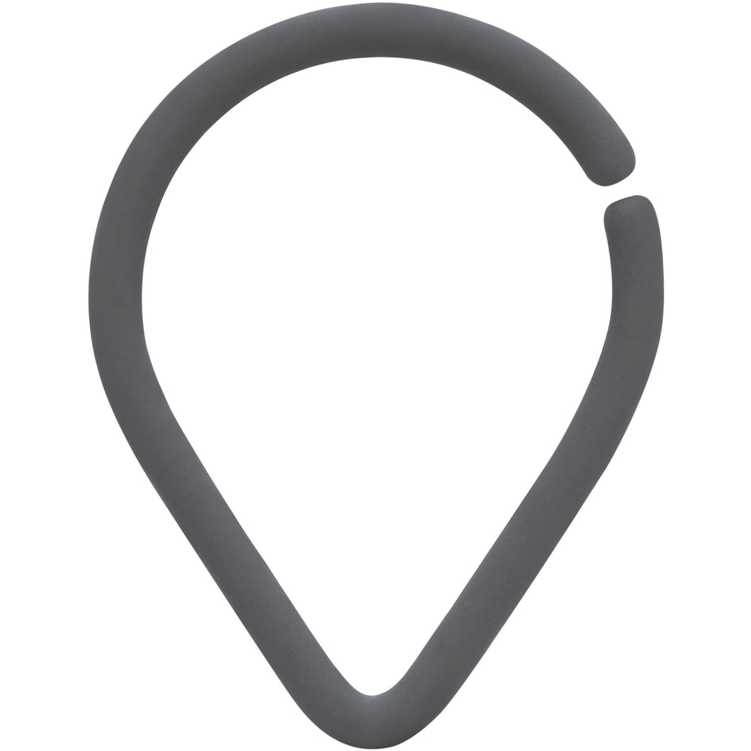18G 3/8 Grey Matte Teardrop Cartilage Closure Ring