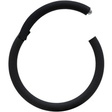 18G 3/8 Black Matte Cartilage Hinged Segment Ring