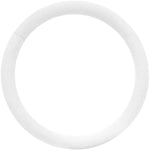 18G 3/8 White Matte Cartilage Hinged Segment Ring