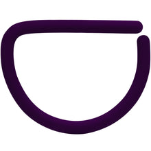 18G 3/8 Dark Purple Matte D Shape Septum Ring